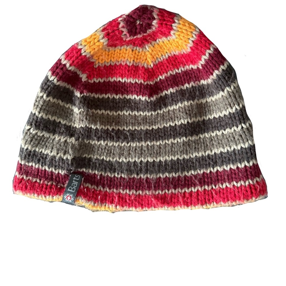 Striped Beanie – Red Orange Brown – Swiss Purchase – Warm & Stylish